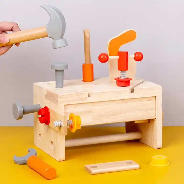 Wooden Tool Box Set for Kids