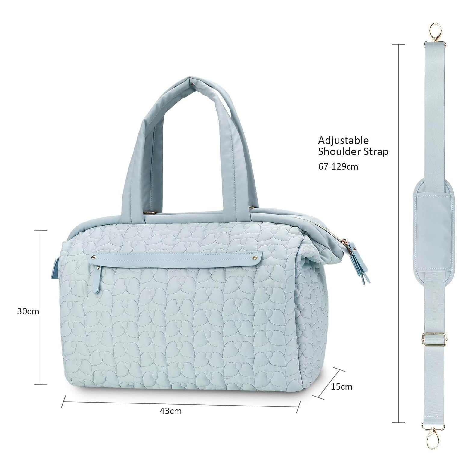 Quilted Pattern Large Capacity Mummy Bag