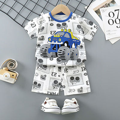 Trendy Summer Boy Clothes Set