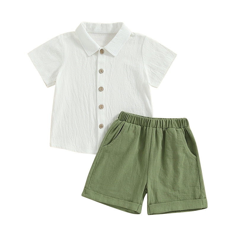 2-Piece Little Boys Summer Outfit