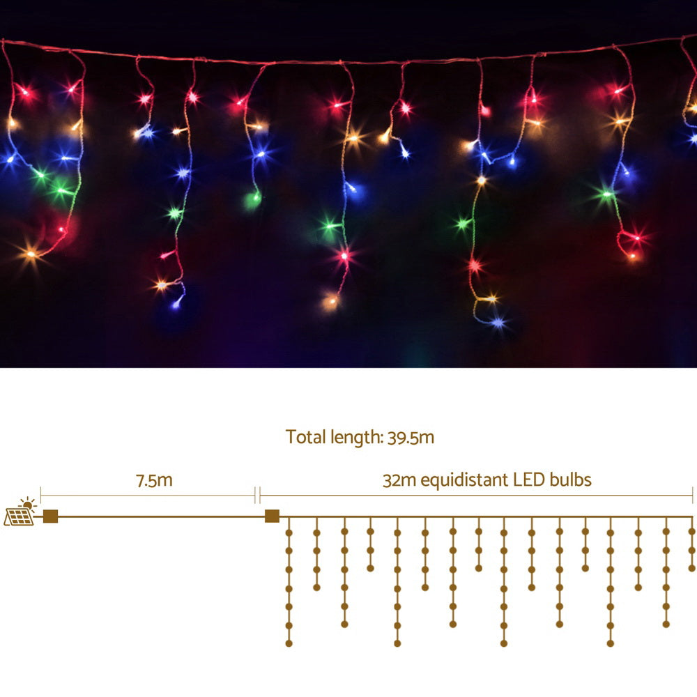 32M Christmas Icicle String Lights