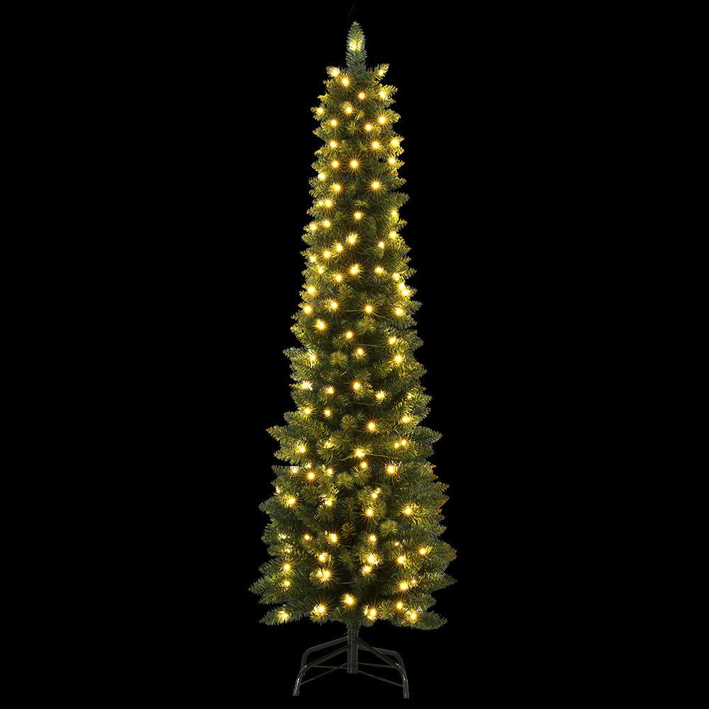 6ft Pre-Lit 200 LED Lights Christmas Tree