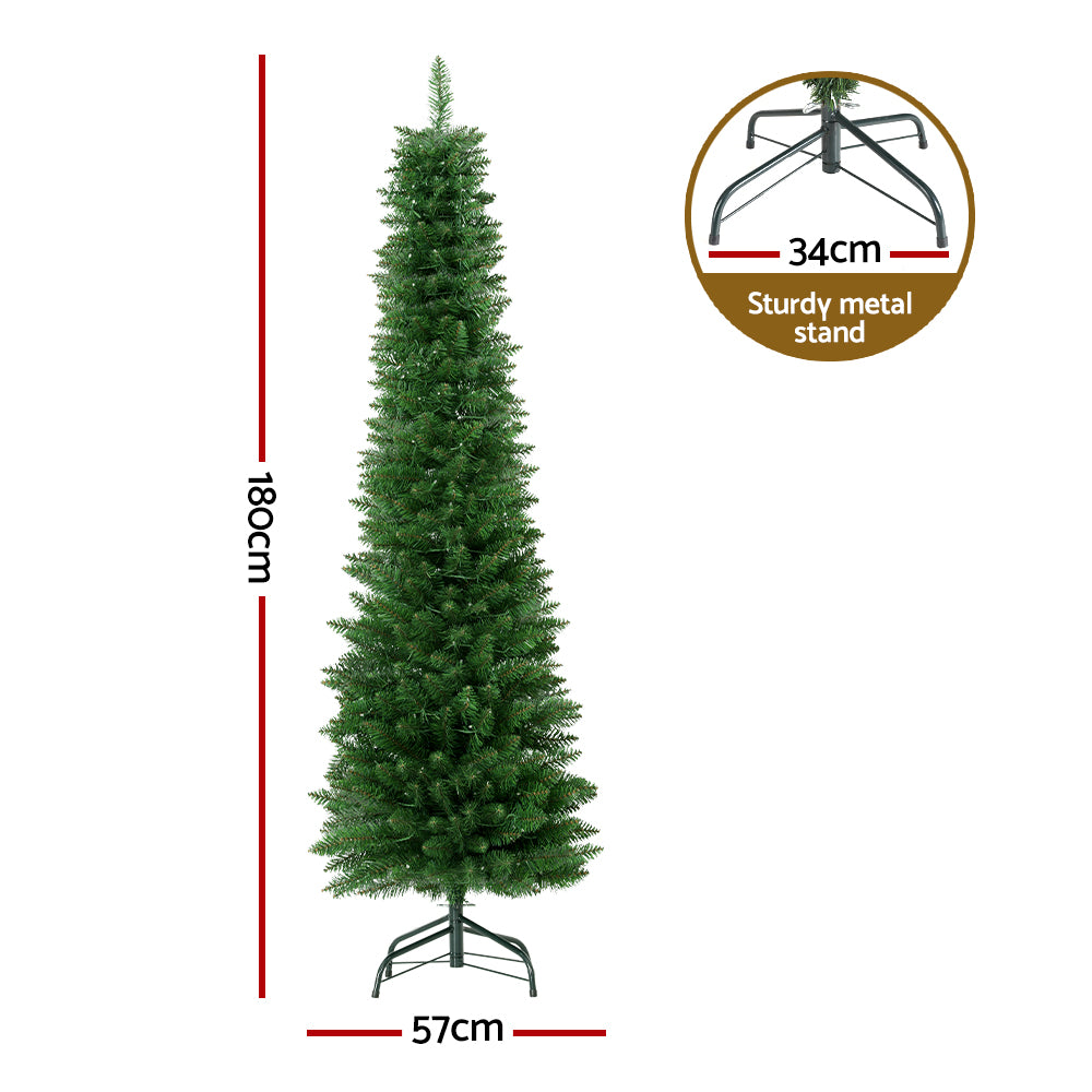 6ft Pre-Lit 200 LED Lights Christmas Tree