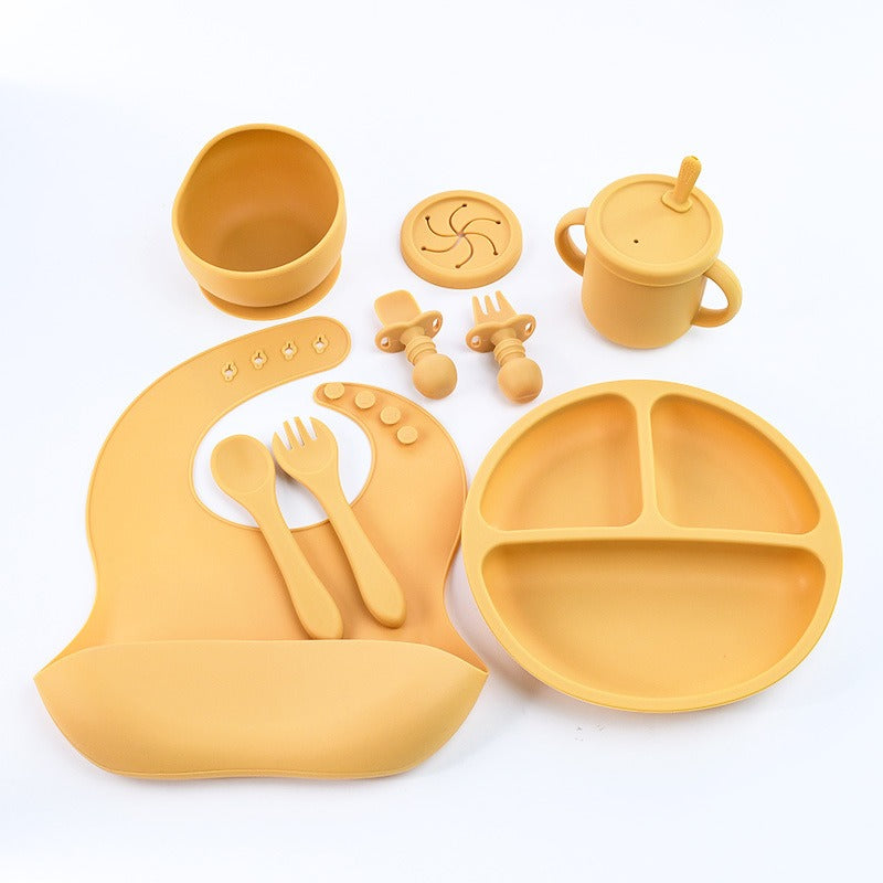 8-Piece Silicone Children's Tableware Set