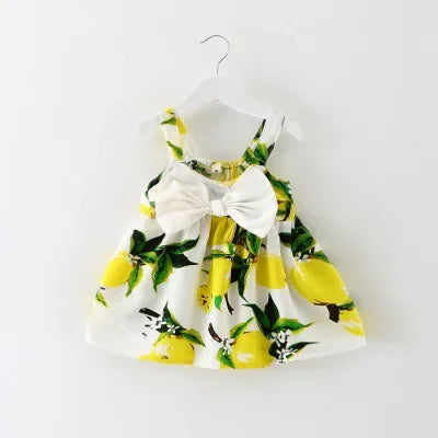 Lemon Print Baby Girl Dress