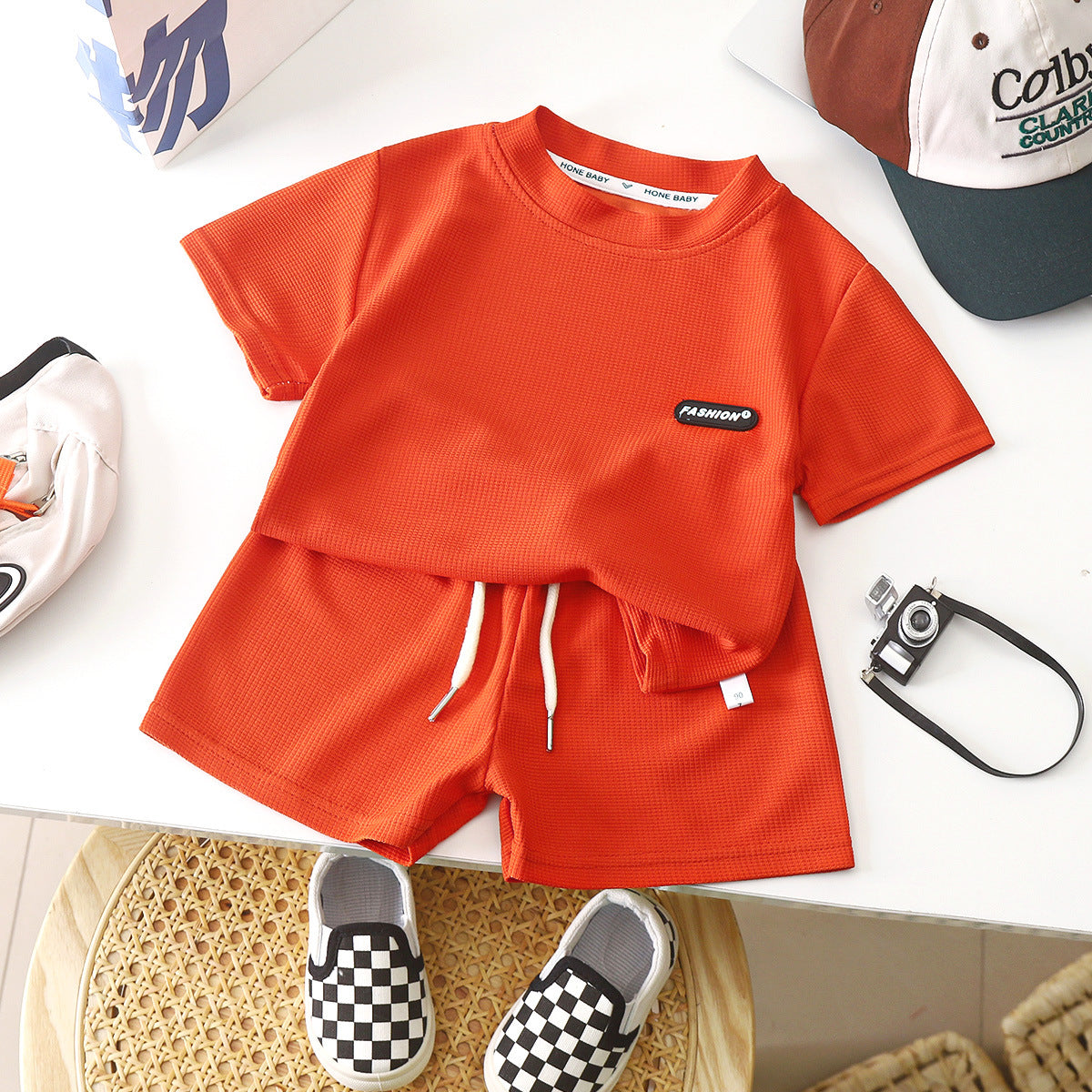 2 Pcs Kids Casual Summer Tracksuit