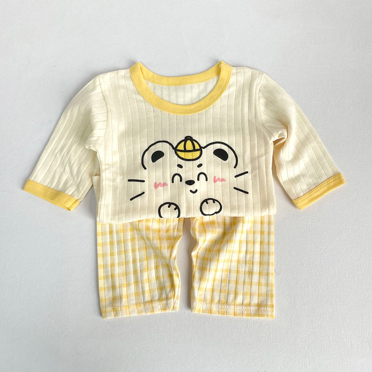 Cute Cartoon Pure Cotton Long Sleeve Top + Pants