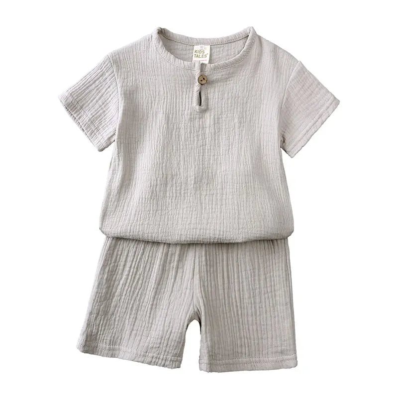 Cotton Linnen Kids Summer Outfit