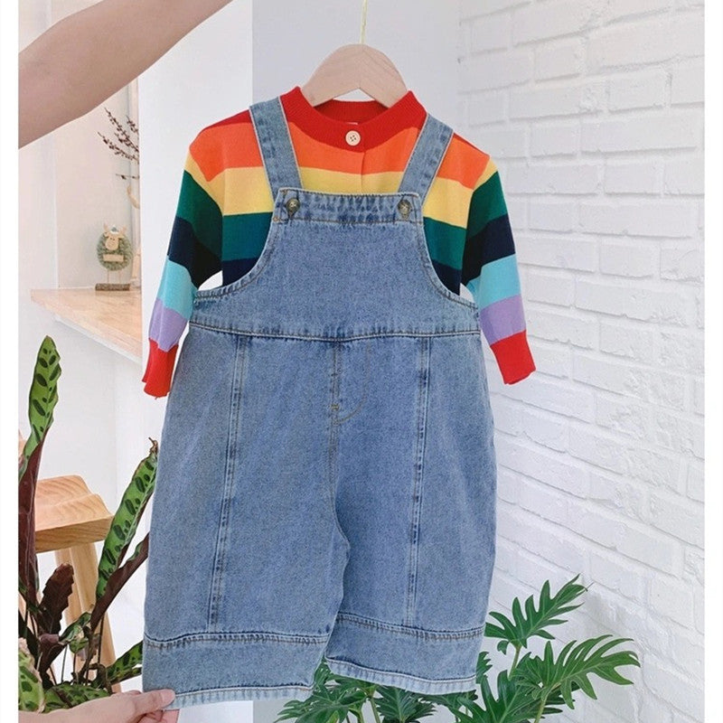 Kids Loose Denim Overall