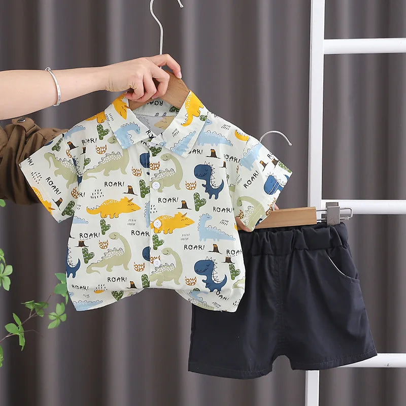 Summer Cotton Short Sleeve Set for Kids