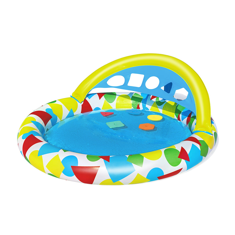 Inflatable Play Swimming Pools w/ Canopy 45L