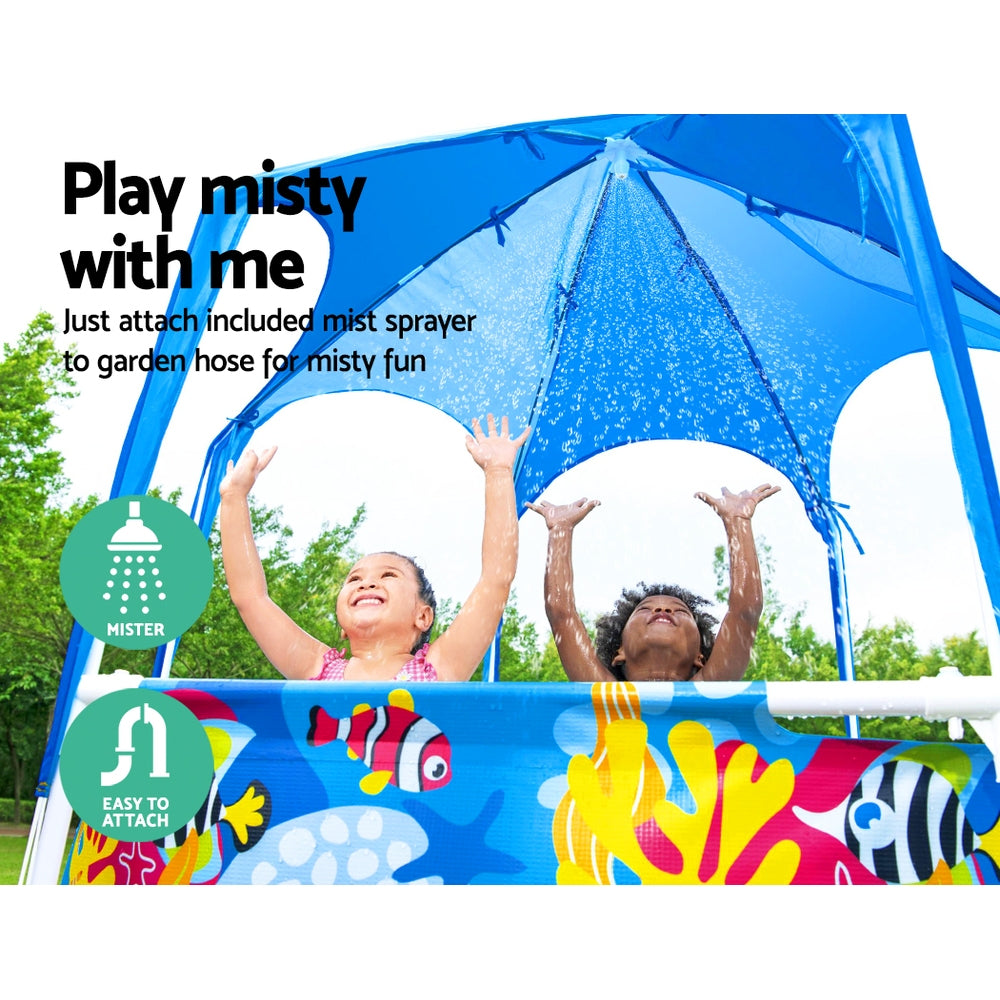 Swimming Pool Above Ground for Kids with Mist Shade