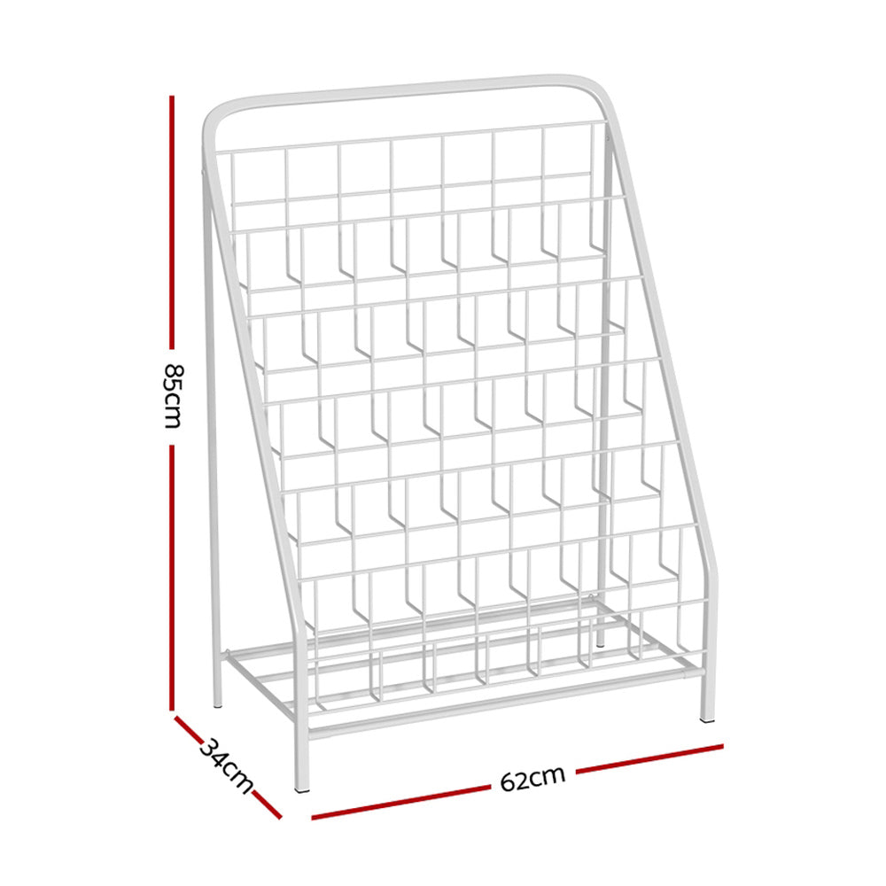 6 Tiers Kids Bookshelf Magazine Rack