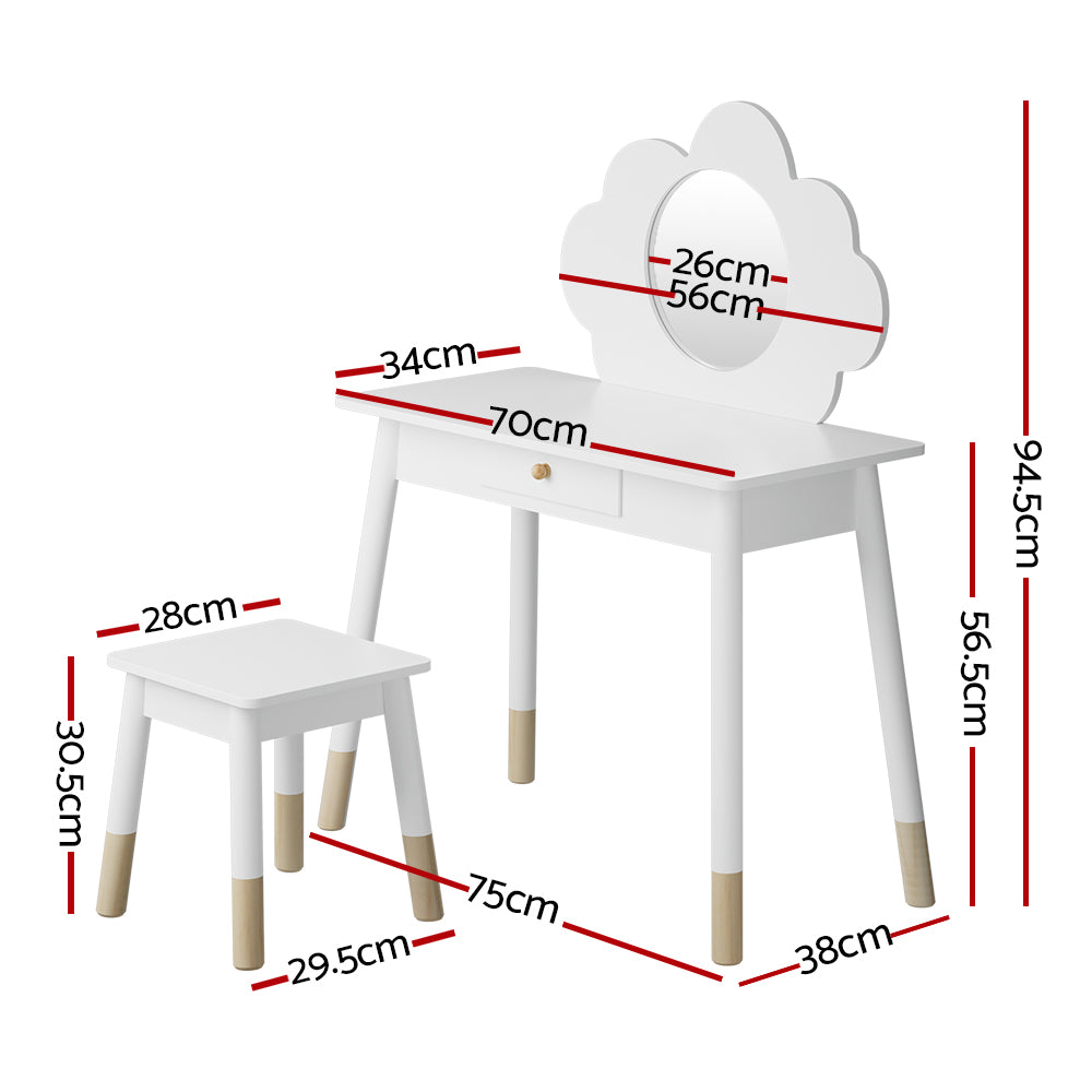 Kids Dressing Table Chair Set