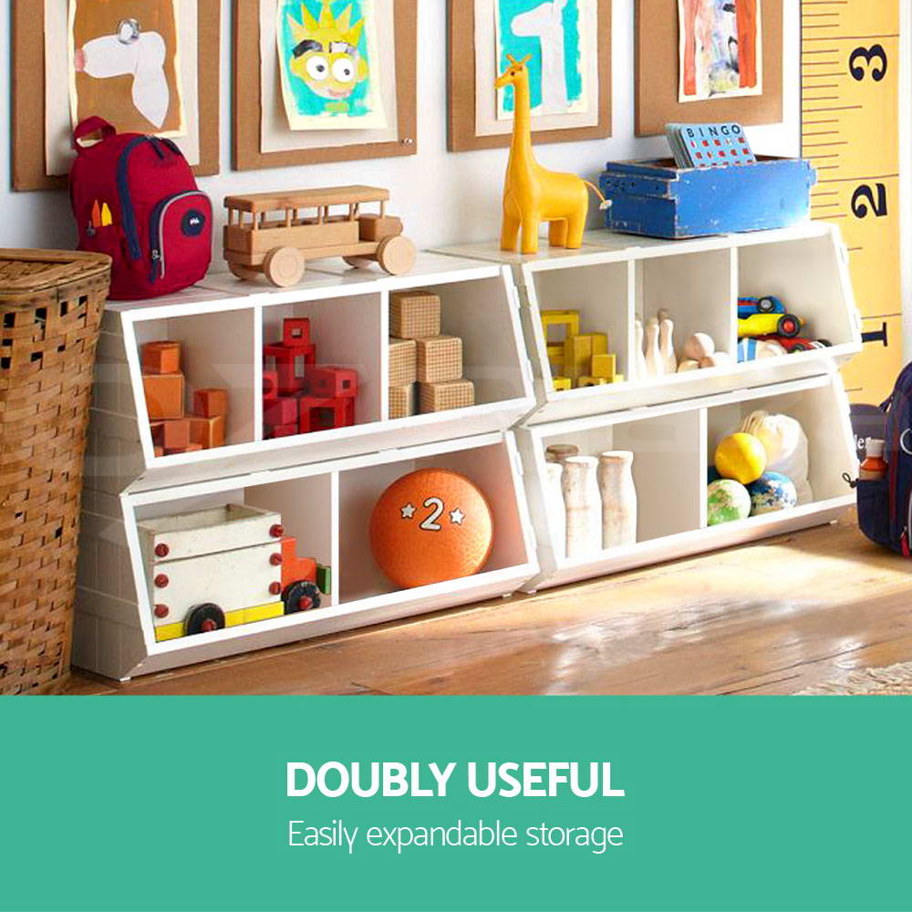 Kids Toy Box Bookshelf Storage