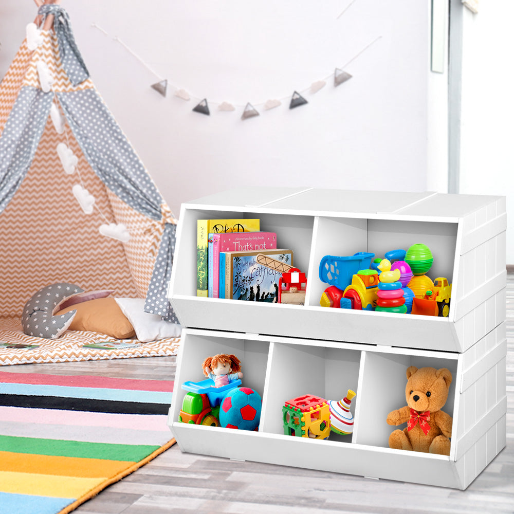 Kids Toy Box Bookshelf Storage