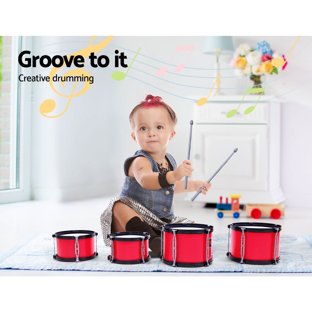 Kids 7 Drum Set Junior Drums Kit