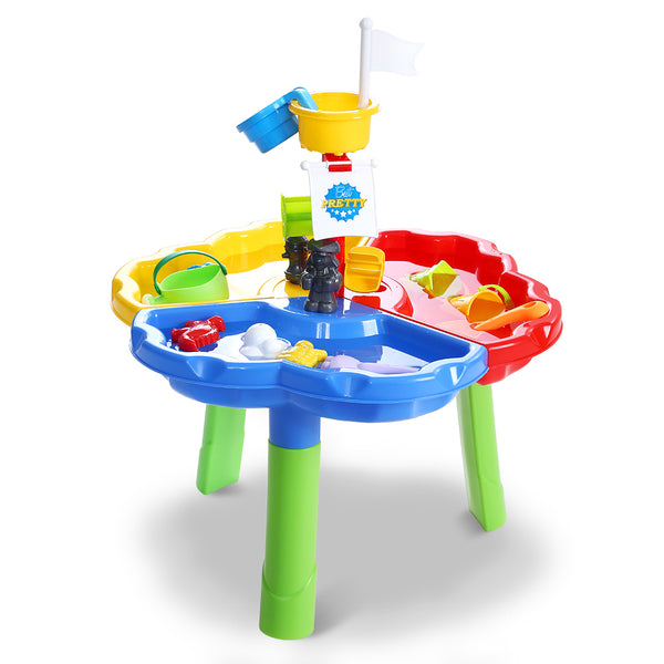 Sandpit Pretend Play Set Outdoor Sand Water Table Beach Toy