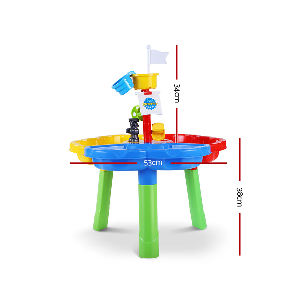 Sandpit Pretend Play Set Outdoor Sand Water Table Beach Toy