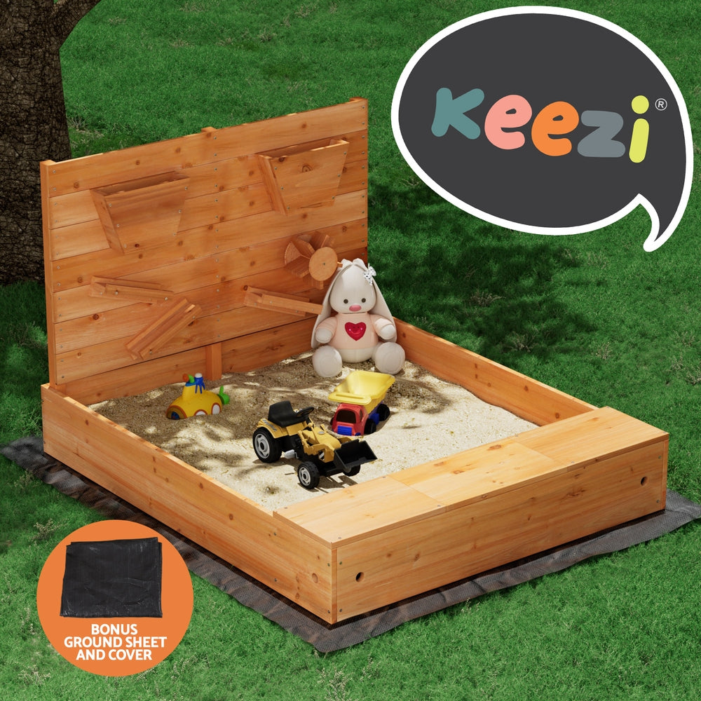 Kids Sandpit Wooden Sandbox