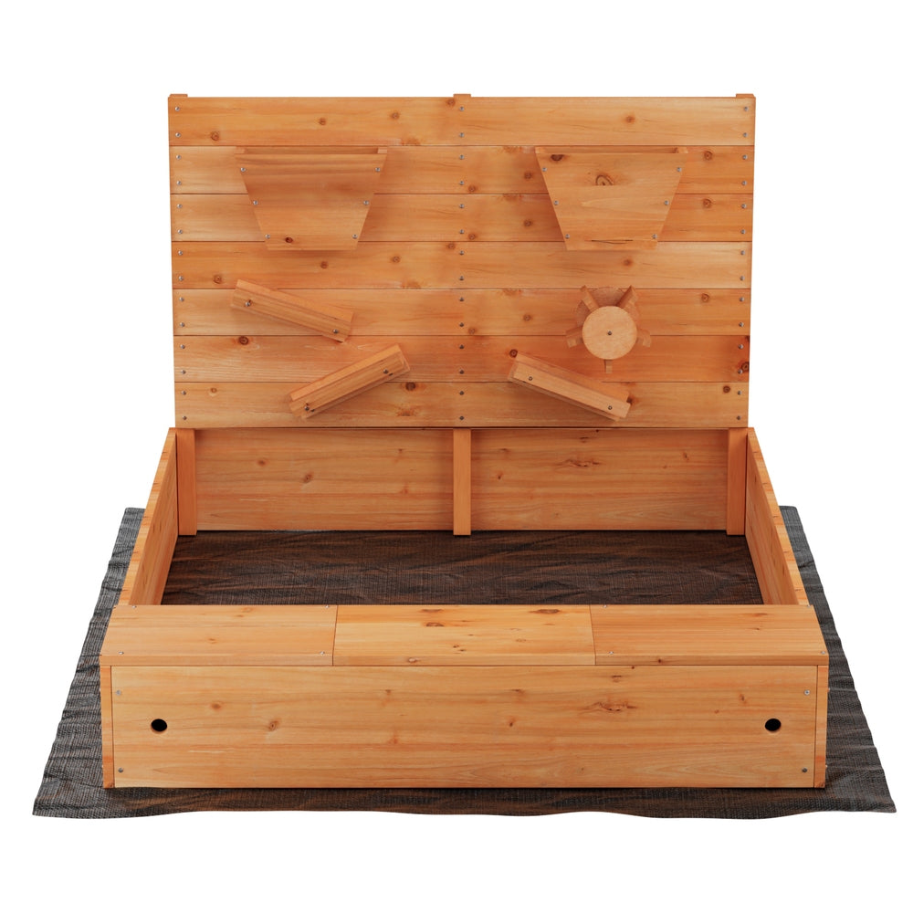 Kids Sandpit Wooden Sandbox