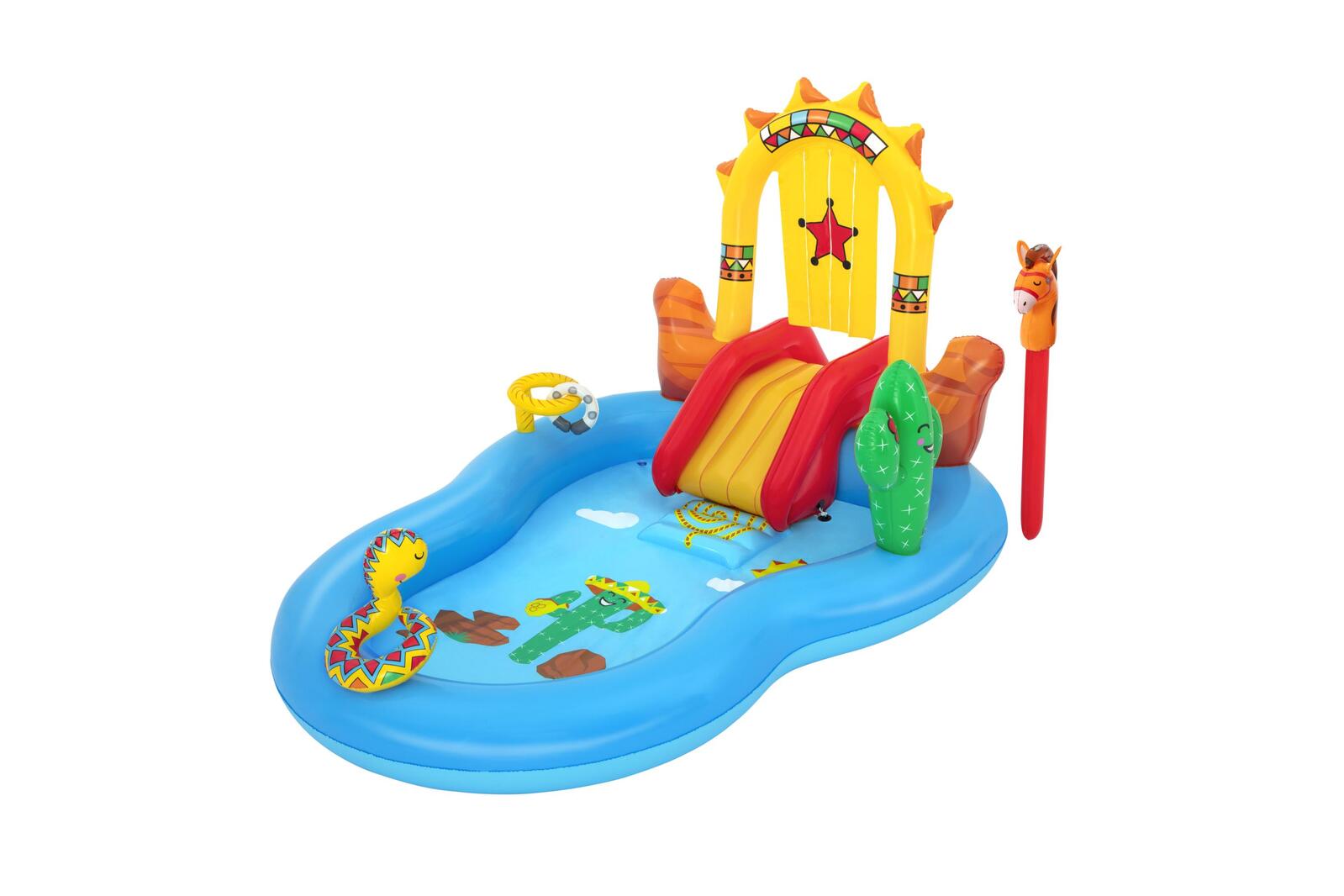 Wild West Kids Play Inflatable Above Ground Swimming Pool