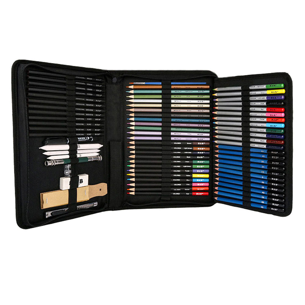 Professional Drawing Artist Kit Set Pencils and Sketch Charcoal Art Tools