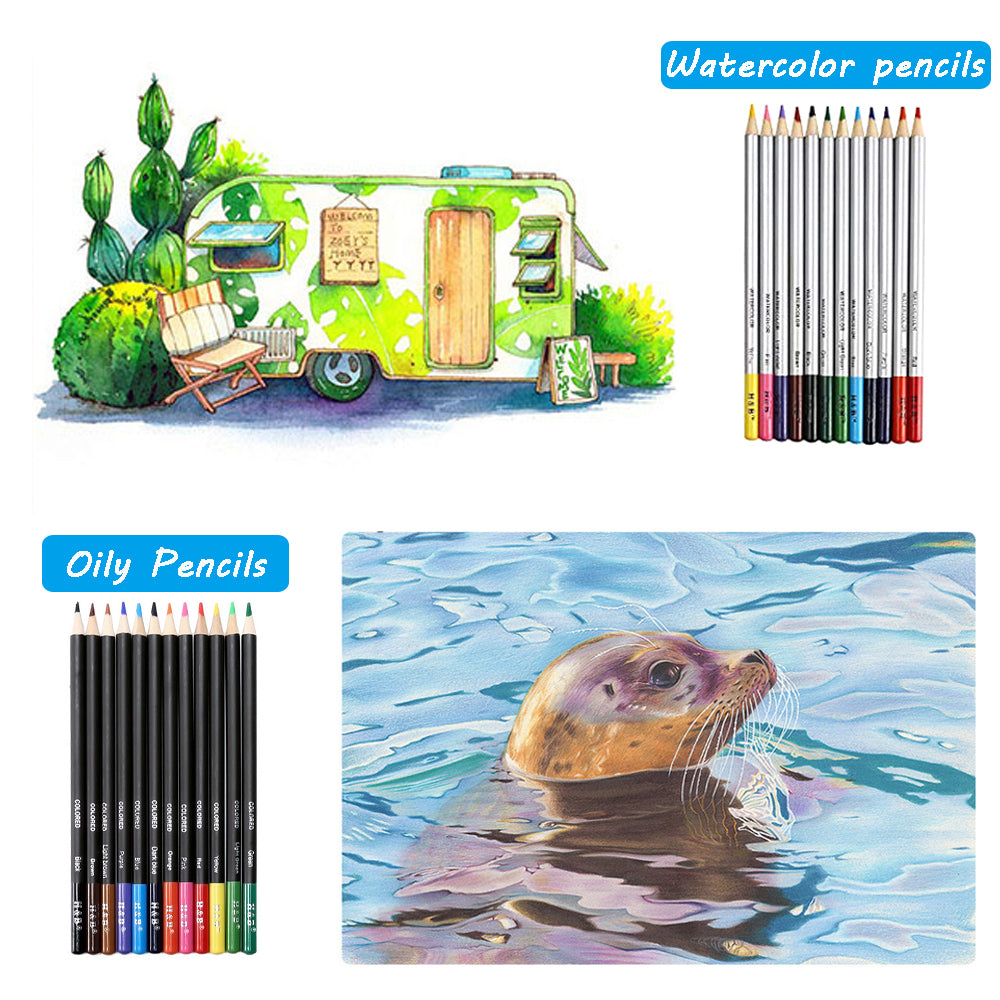 Professional Drawing Artist Kit Set Pencils and Sketch Charcoal Art Tools