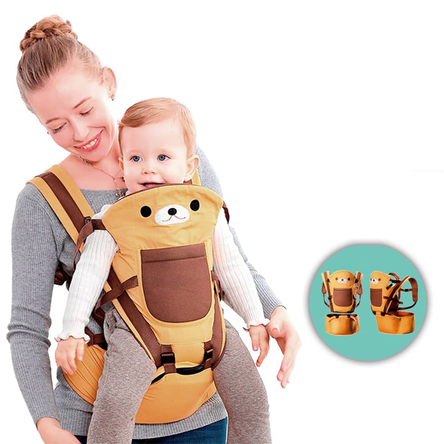 Ergonomic Baby Carrier With Hip Seat