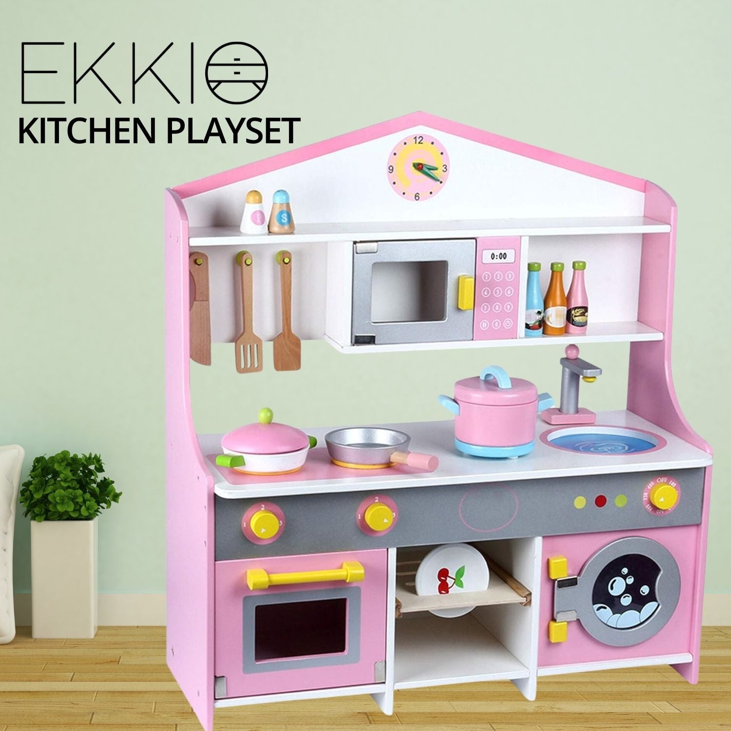 Wooden Kitchen Playset for Kids