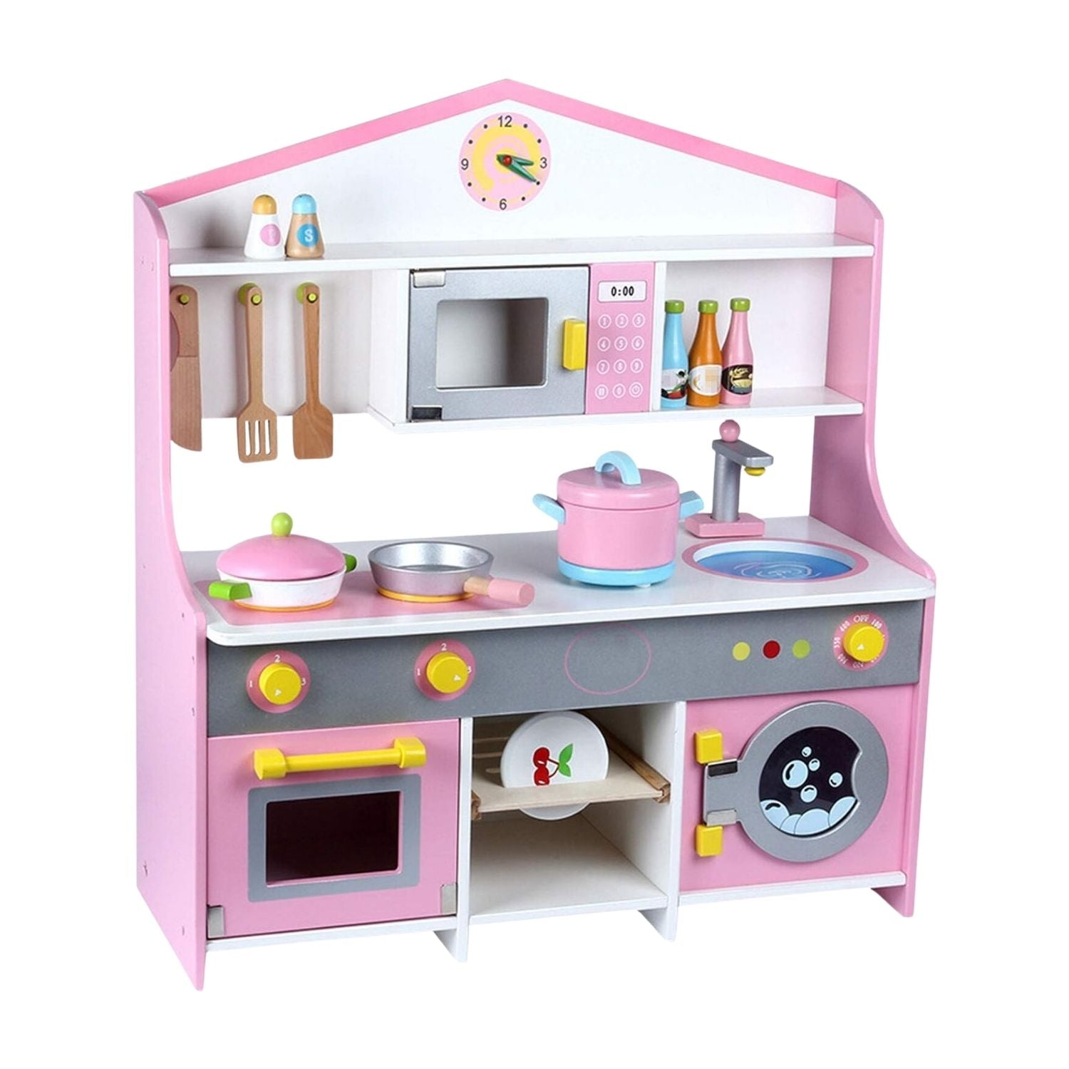 Wooden Kitchen Playset for Kids