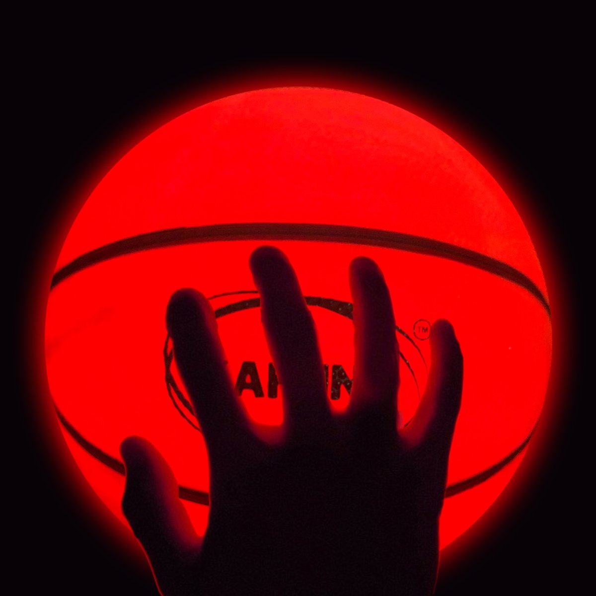 Basketball LED Glow Light Up Trampoline Ball