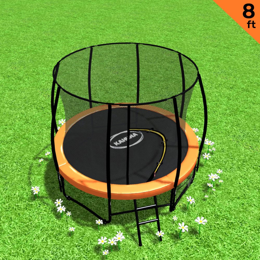 8ft Trampoline With Spring Mat Pad Net Outdoor