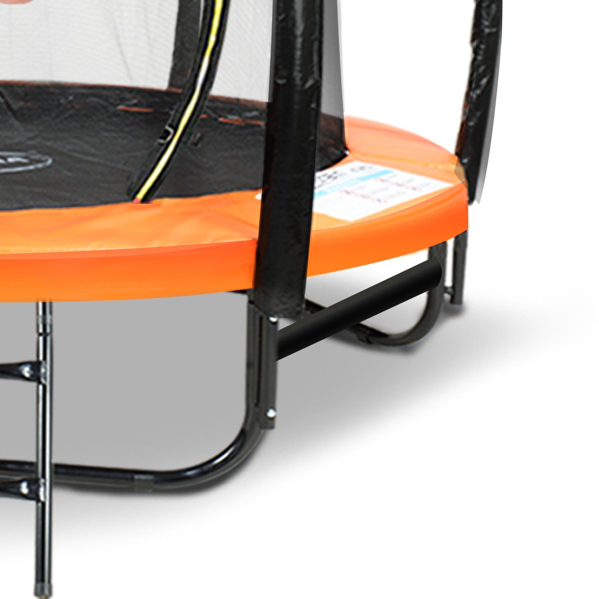 8ft Outdoor Orange Trampoline For Kids And Children