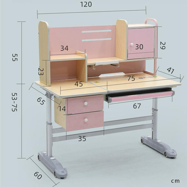 Height Adjustable Children Kids Ergonomic Study Desk