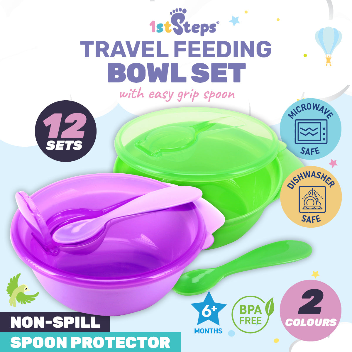 Baby Travel Feeding Bowl Sets