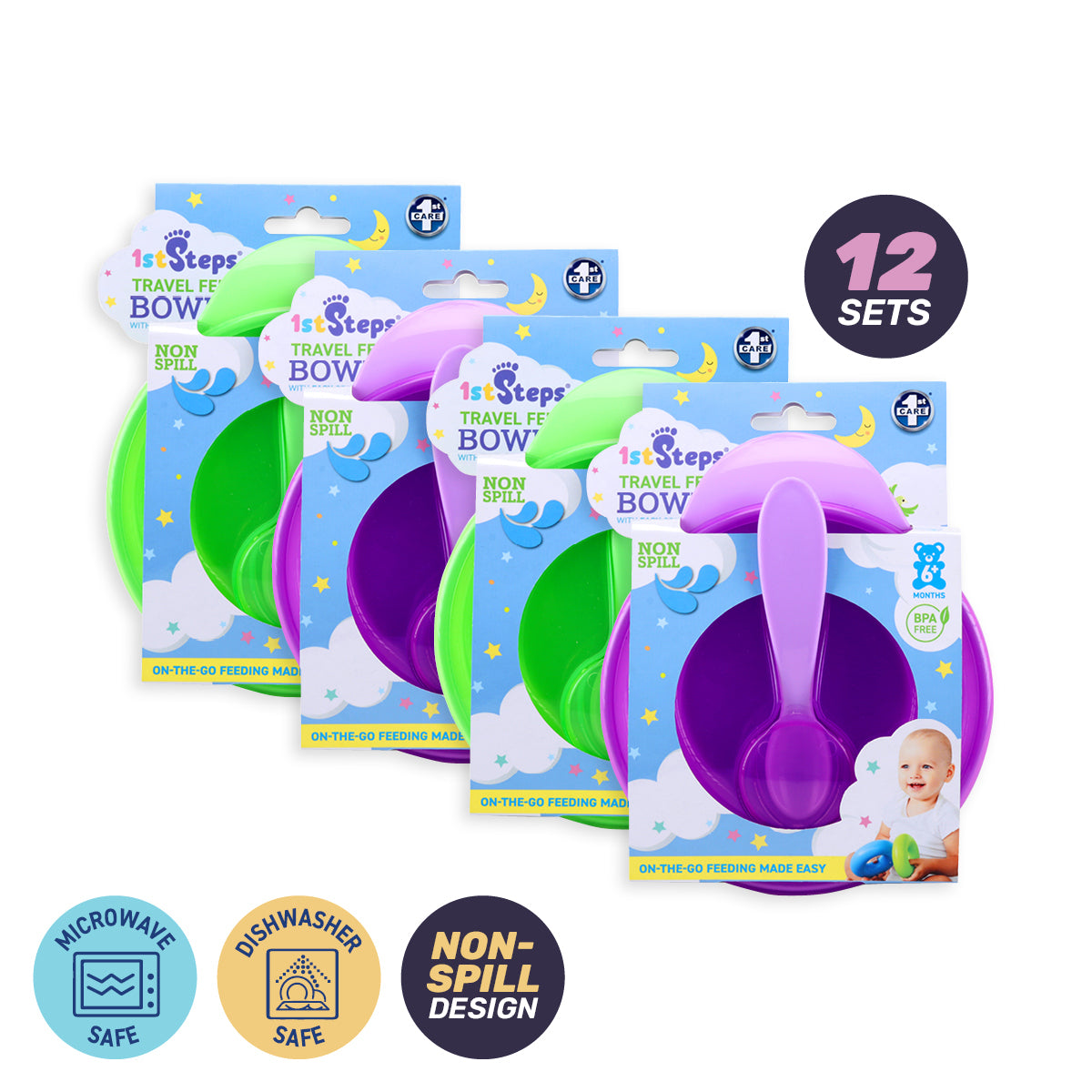 Baby Travel Feeding Bowl Sets