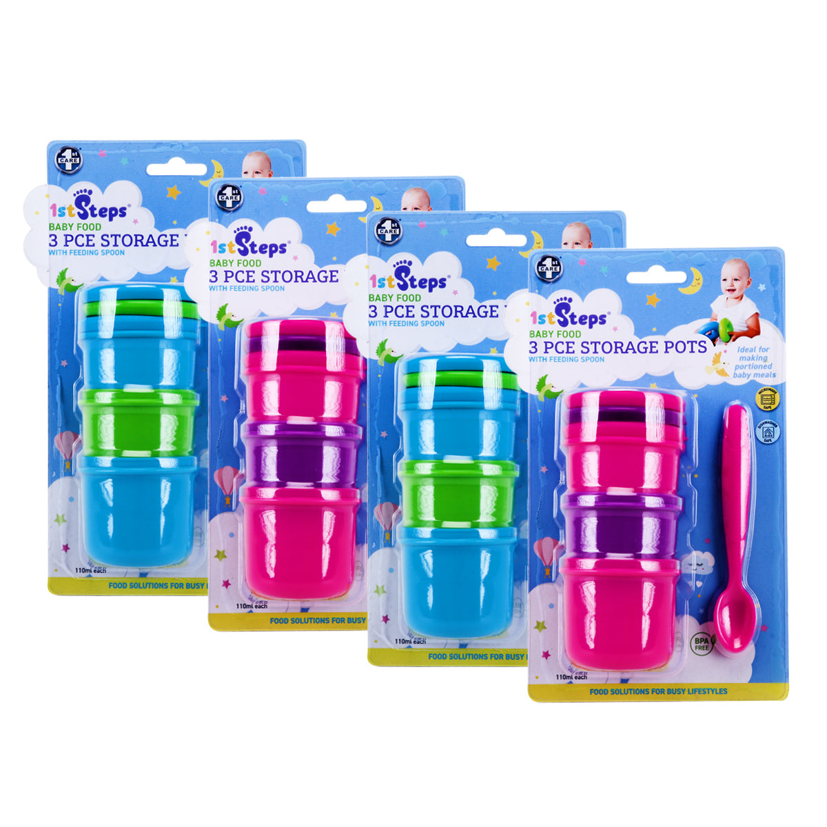 Baby Food Storage Pots & Spoons