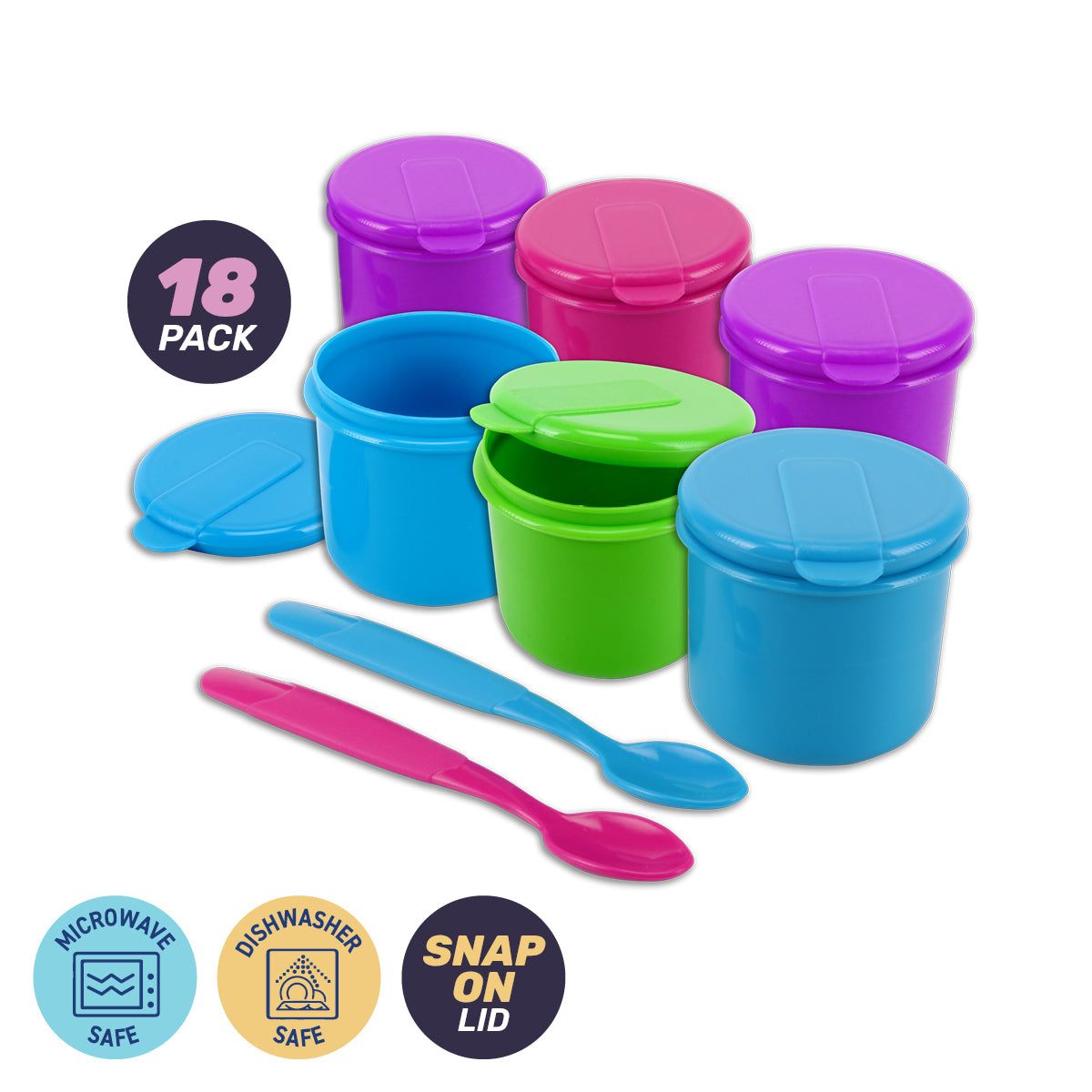 Baby Food Storage Pots & Spoons