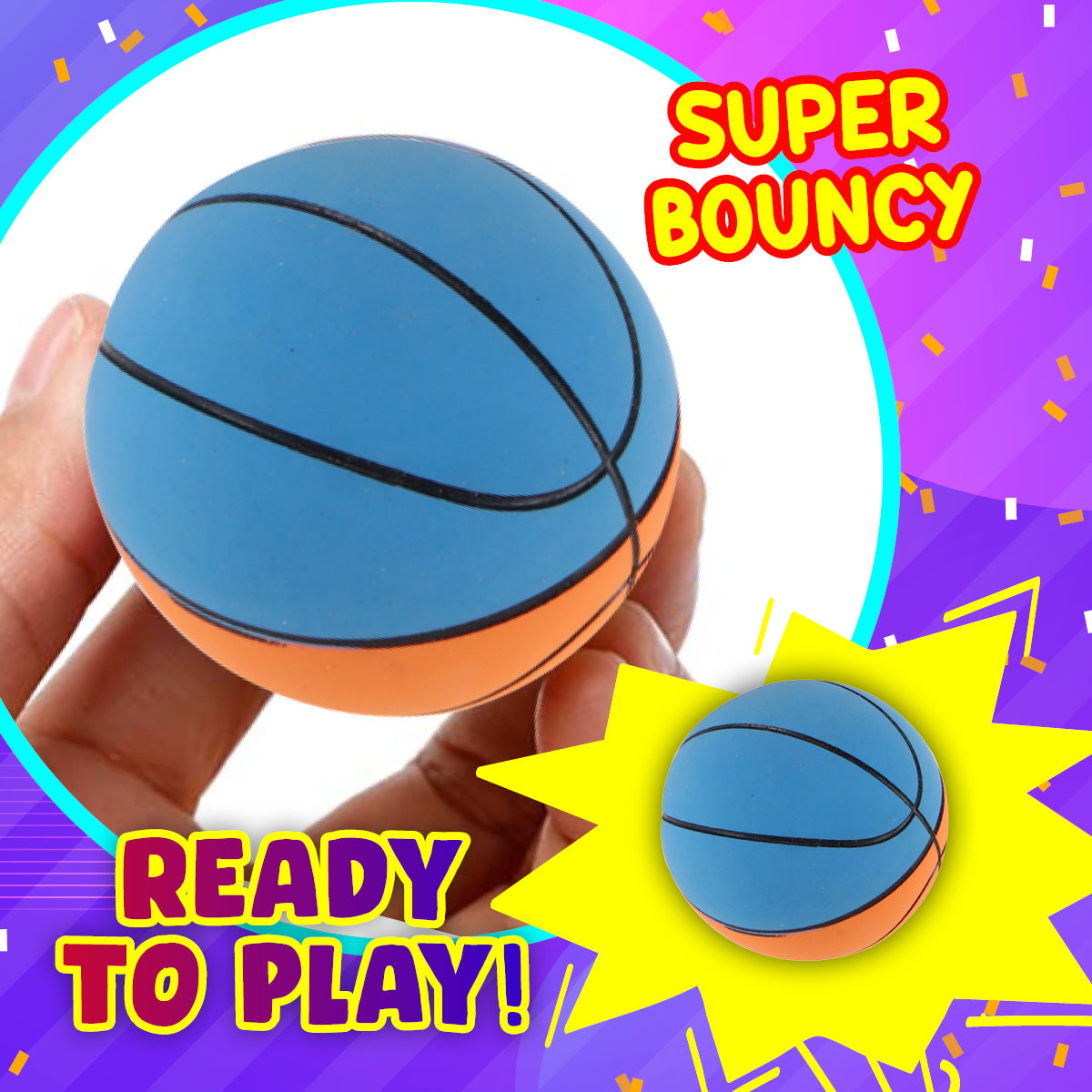 Super Bounce Hand Balls High Quality Rubber 6cm