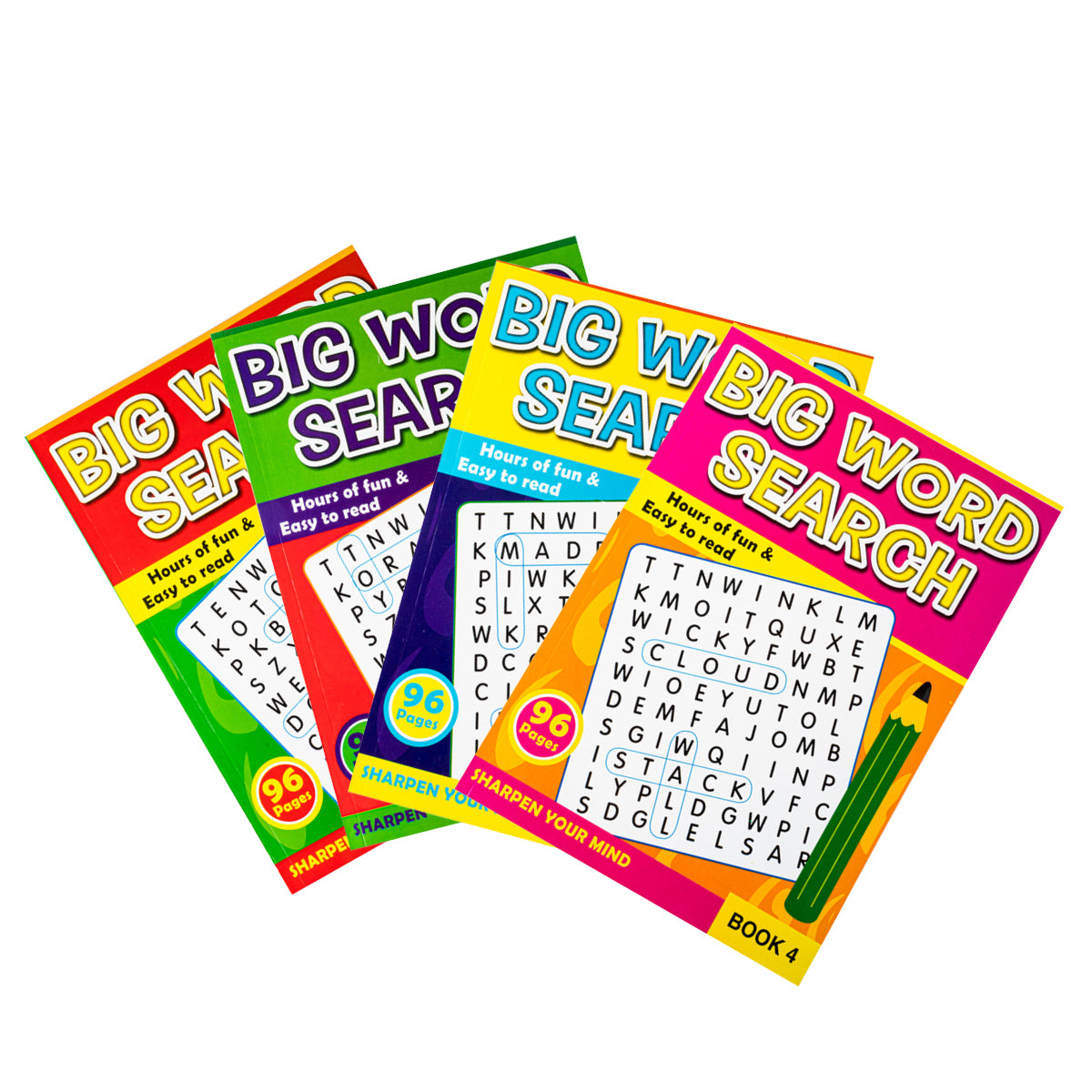 Kids A4 Word Search Activity Books