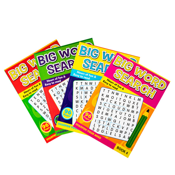 Kids A4 Word Search Activity Books