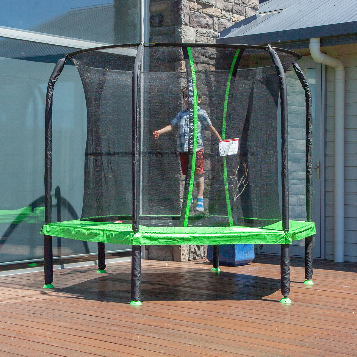 7ft Springless Hoppy 2 Trampoline Set