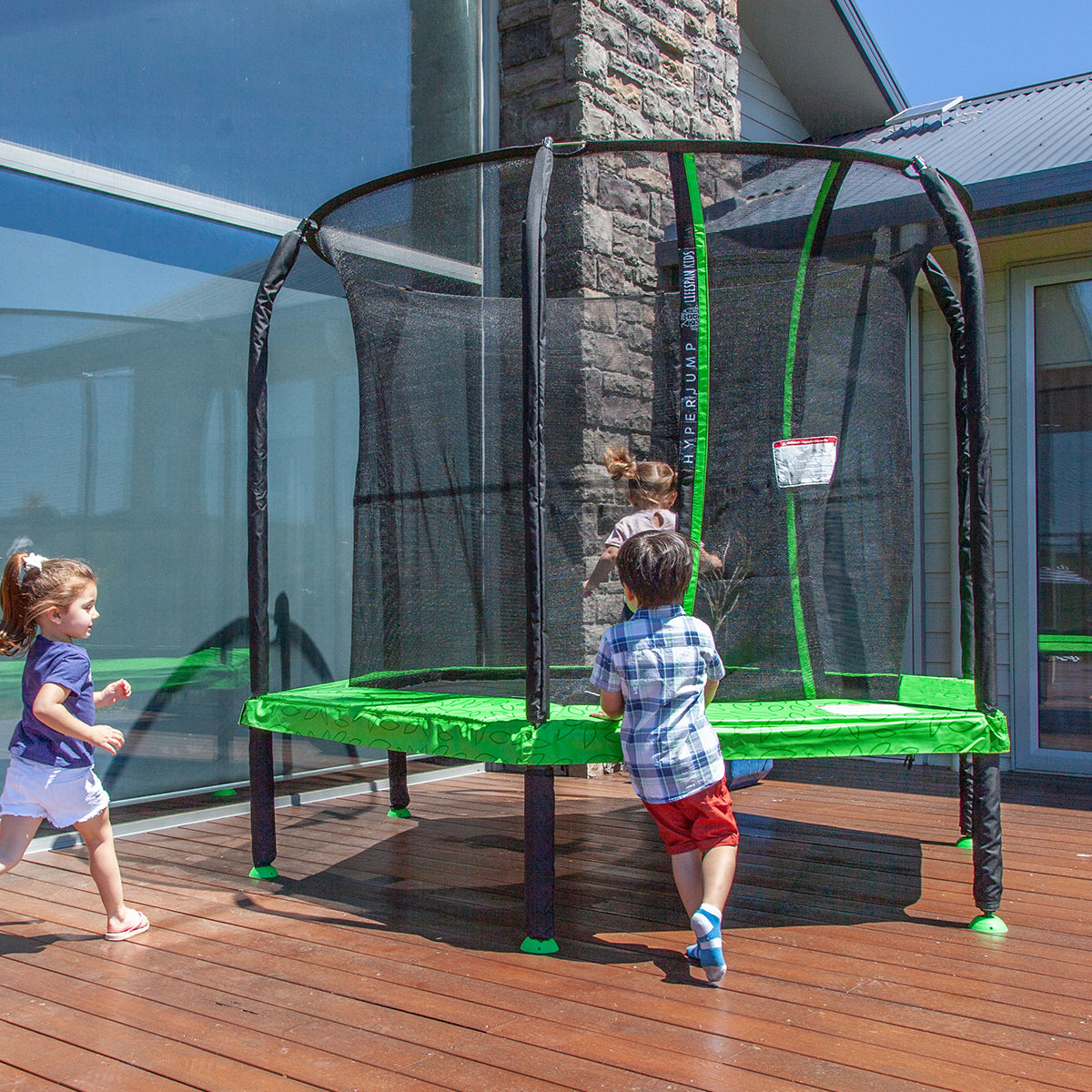 7ft Springless Hoppy 2 Trampoline Set